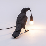 Настольная лампа Bird Waiting Black, Bird Lamp, Seletti