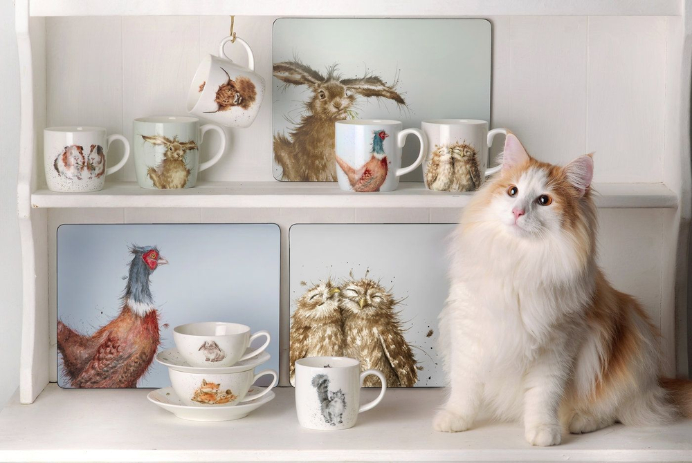 Кружка Royal Worcester "Волнистые попугайчики" 310мл