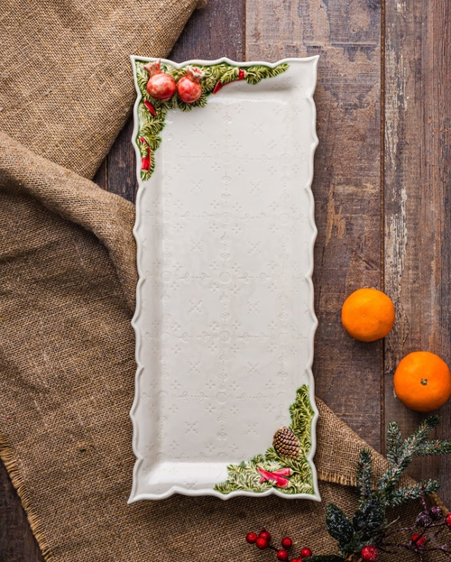 Сервировочное блюдо 43х18,5х5 см Bordallo Pinheiro "Рождественская гирлянда"