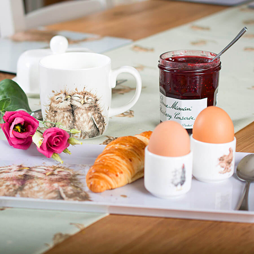 Набор подставок для яиц из фарфора "Забавная фауна. Курицы", 5 см, Royal Worcester