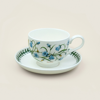Чашка чайная с блюдцем Portmeirion "Ботанический сад. Колокольчик" 280мл