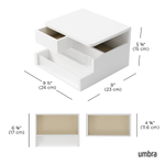 Шкатулка Malibu, белая, Umbra