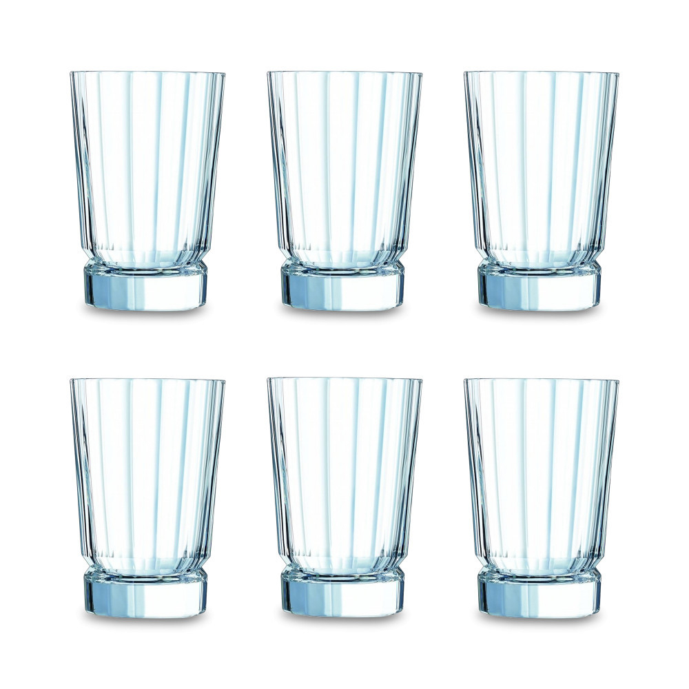 Набор из 6 высоких стаканов из хрустального стекла Q4340, объем 360 мл, MACASSAR, Cristal d’Arques