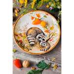 Тарелка обеденная Еноты 27 см Certified Int. Сосновый лес