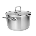 Кастрюля из нержавеющей стали  5,8 л, 24 см, со стеклянной крышкой, 91943 Roesle, Expertiso, Roesle