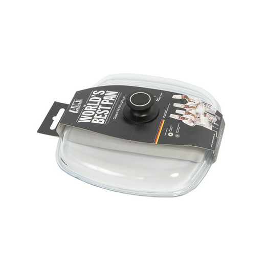 Крышка стеклянная квадратная для посуды AMTE28, 28x28 см, Glass Lids, AMT Gastroguss