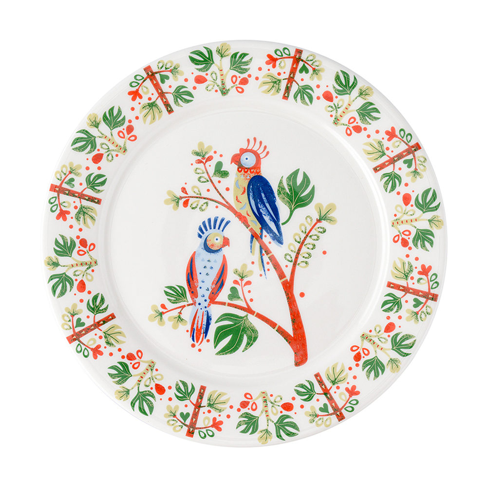 Набор тарелок Parrot из коллекции Birds of Paradise в подарочной упаковке, ?21 см, 2 шт.
