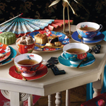 Набор тарелок закусочных Wedgwood Пионы 21 см, 4 шт, фарфор