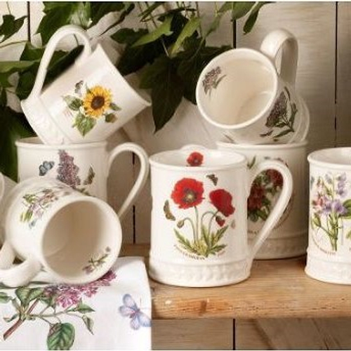 Кружка 340 мл, "Ботанический сад. Рельеф. Гвоздика турецкая", Portmeirion
