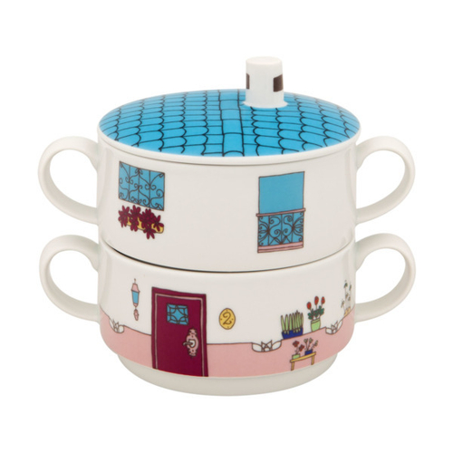 Набор бульонниц Vista Alegre Bairro das Flores 2 шт, фарфор