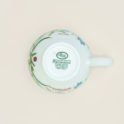 Чайная пара 280 мл с изображением цветка Колокольчик из коллекции Ботанический сад (Botanic Garden) от английского бренда Portmeirion