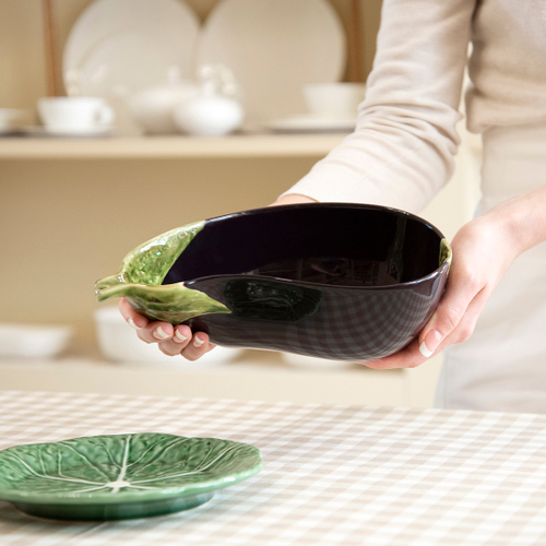 Салатник 26х14,5 см Bordallo Pinheiro "Баклажан"