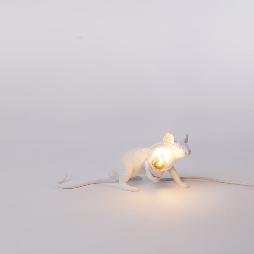 Настольная лампа Mouse Lamp Lyie Down USB, Seletti