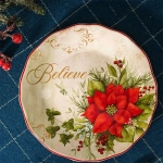 Тарелка закусочная 23 см Certified Int. Красочная зима, Вера