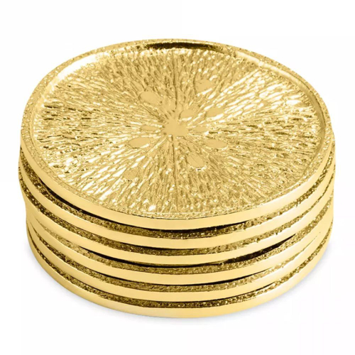 Набор подставок для бокалов Michael Aram Лимонное дерево 9,5 см, 6 шт