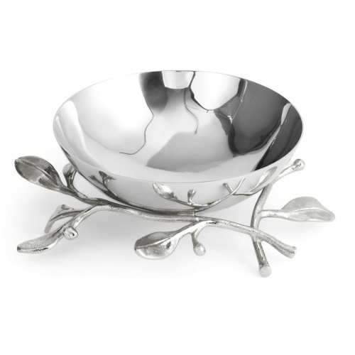 Чаша для орешков Michael Aram Лавровый лист 12 см, сталь нержавеющая