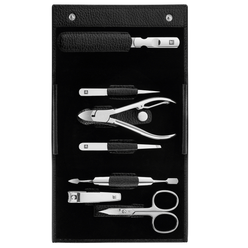 Маникюрный набор 7 пр. Inox черный, Zwilling
