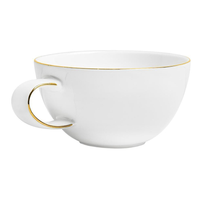 Чашка чайная с блюдцем 250 мл Mix&Match Синергия. Золотой кант