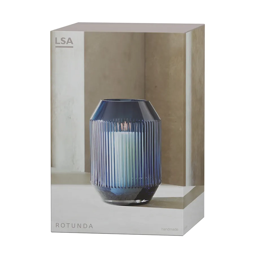 Ваза Rotunda, 26 см, синяя, LSA International