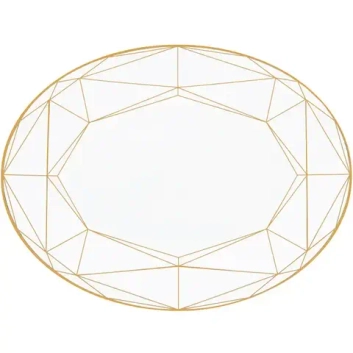 Блюдо овальное 36 см Gem Cut, Prouna