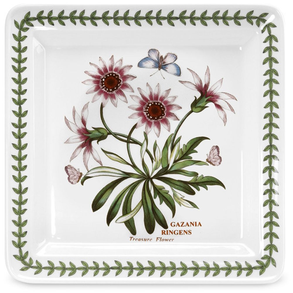 Тарелка квадратная  Portmeirion "Ботанический сад. Газания" 21,5см
