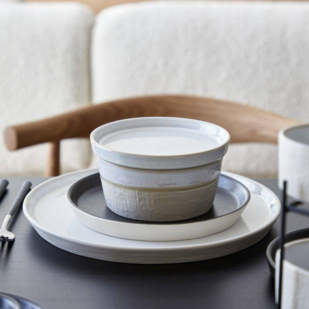 Тарелка десертная 16,7 см Costa Nova Notos White белая