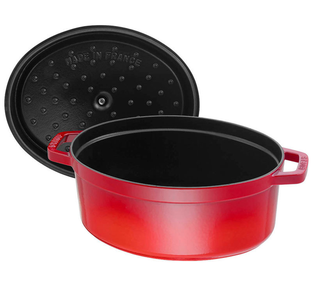 Кокот овальный, 29 см, вишневый, La Cocotte, Staub