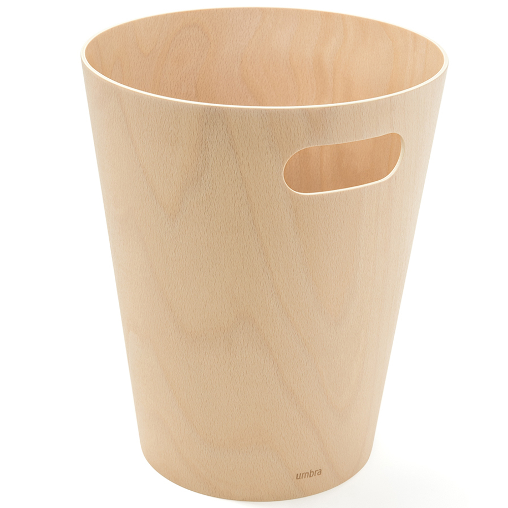 Корзина для мусора Woodrow натуральное дерево, Umbra