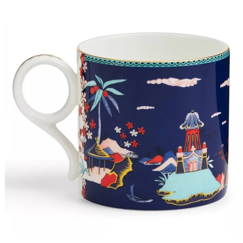 Кружка Wedgwood Вандерласт Пагода 300 мл, синяя, фарфор