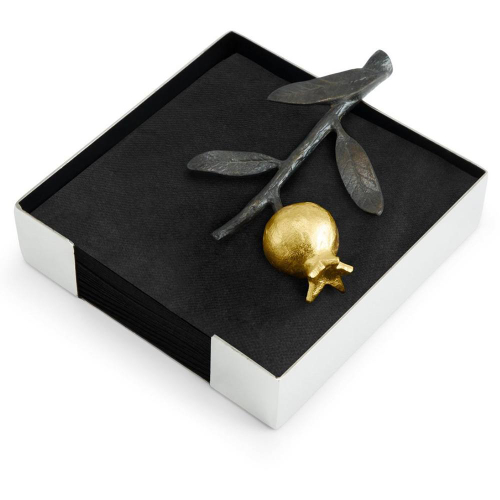 Салфетница Michael Aram Гранат 13 см, сталь нержавеющая