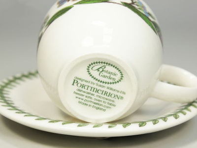Чашка для эспрессо с блюдцем Portmeirion "Ботанический сад. Незабудка" 100мл