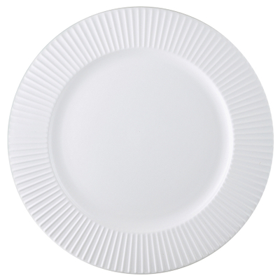 Набор обеденных тарелок Soft Ripples, 27 см, белые, 2 шт., Liberty Jones