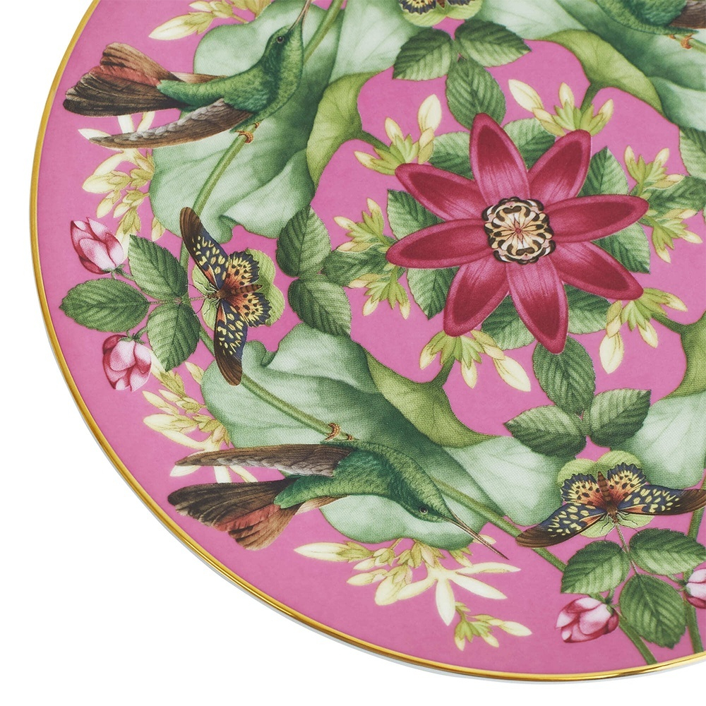 Тарелка закусочная Wedgwood Вандерласт Розовый лотос 20 см, фарфор