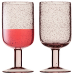 Набор бокалов для вина Flowi, 410 мл, розовые, 2 шт., Liberty Jones