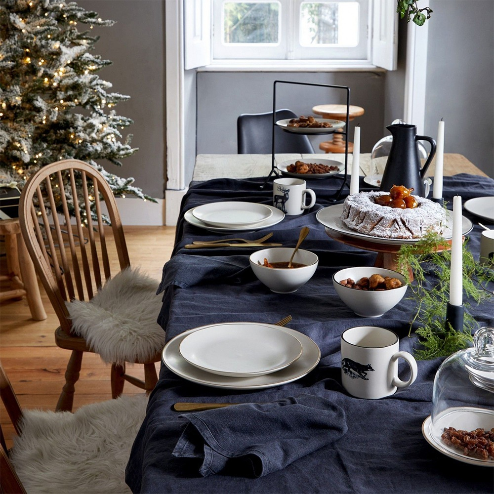 Тарелка обеденная 27 см Costa Nova Augusta Natural-Gold бежевая