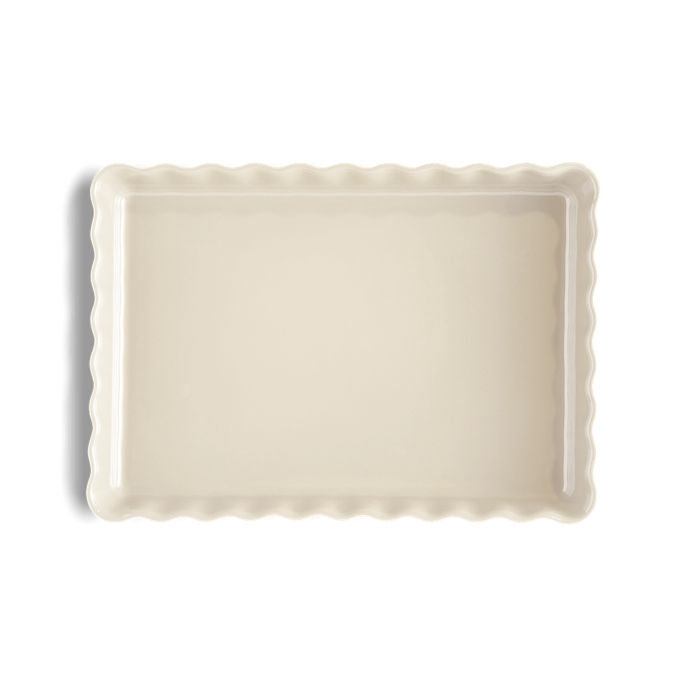 Форма для пирога 24х34x4 см, Emile Henry, цвет: крем