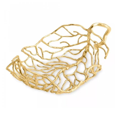 Блюдо Michael Aram Осенние листья 32 см, латунь