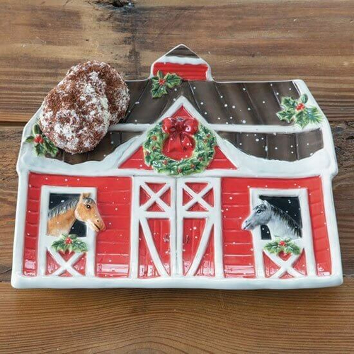 Блюдо сервировочное 23х20 см Certified Int. Рождество на ферме