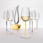 Хрустальный бокал для красного и белого вина Riesling/Zinfandel Black, 395 мл, Fatto a Mano, Riedel (черный)