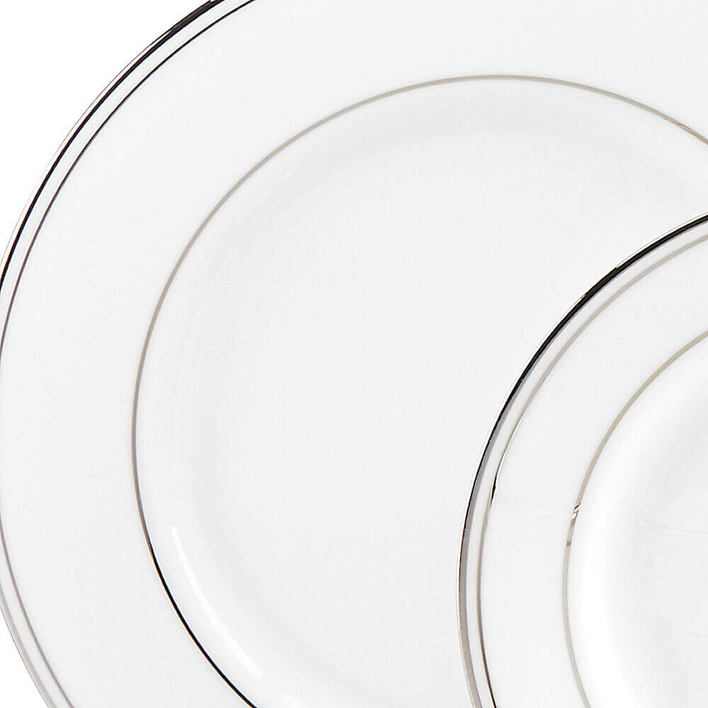 Тарелка закусочная 20,5 см, фарфор, LEN100210012, Федеральный платиновый кант, Lenox в онлайн-магазине качественной посуды Этикет