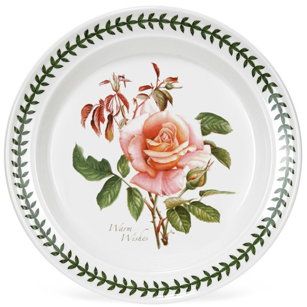 Тарелка десертная Portmeirion "Ботанический сад. Розы. Наилучшие пожелания, чайная роза" 18см