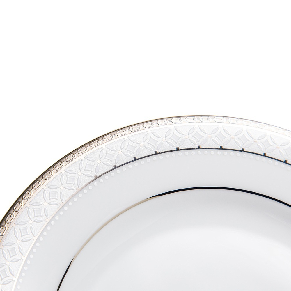 Тарелка десертная Noritake Рочестер Платиновый кант 16 см