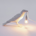 Настольная лампа Bird Waiting White, Bird Lamp, Seletti