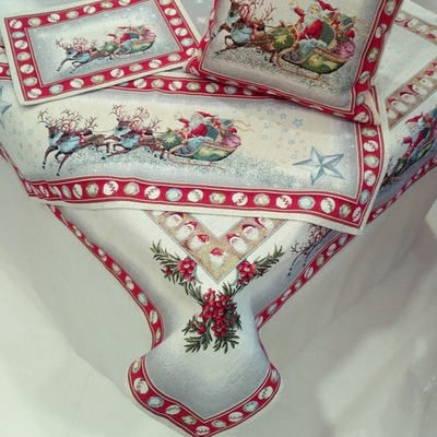 Скатерть 140x180 см, коллекция "Сани Деда Мороза", Le Gobelin