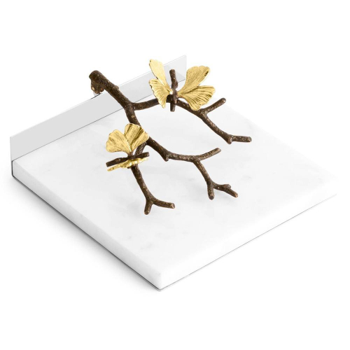 Салфетница Michael Aram Бабочка гинкго 18х17х8 см, мрамор