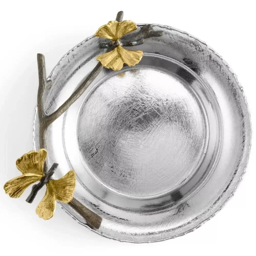 Подставка для бутылки Michael Aram Бабочки гинкго 16 см, сталь нержавеющая