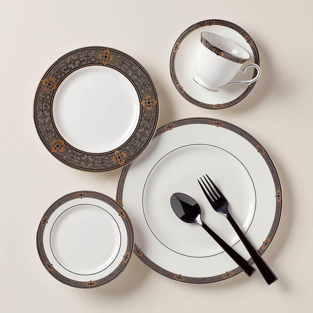 Набор обеденных тарелок "Классические ценности" 6 шт, 27,5 см, фарфор, Vintage Jewel, Lenox в онлайн-каталоге интернет-магазина Этикет