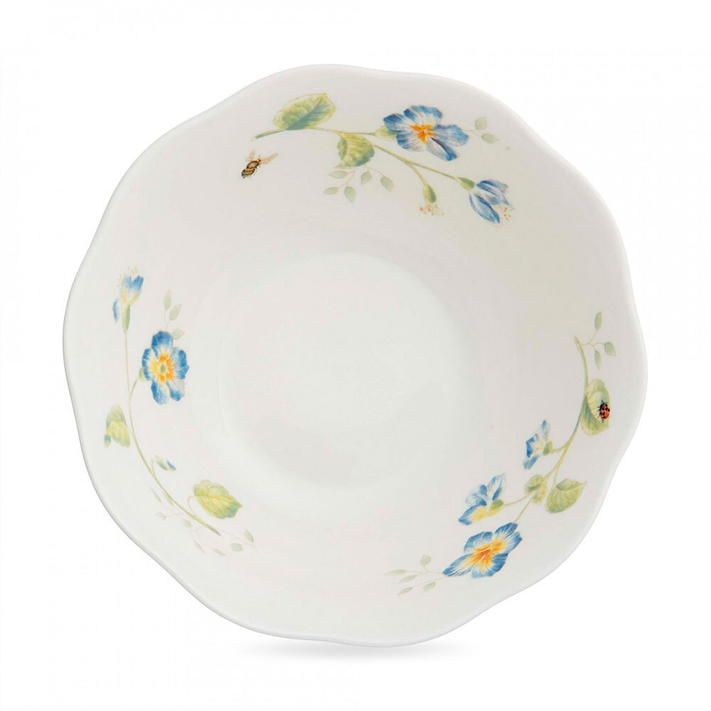 Салатник фарфоровый 1л, 17 см, LEN788576, Бабочки на лугу, Lenox