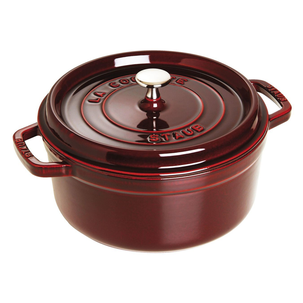 Кокот круглый, 5,25 л, 26 см, гранатовый, La Cocotte, Staub в Этикет