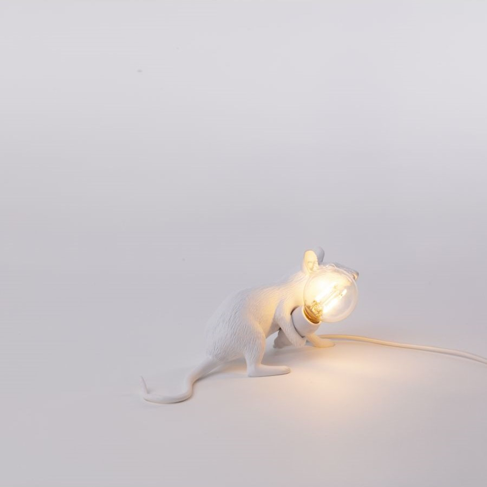 Настольная лампа Mouse Lamp Lyie Down USB, Seletti